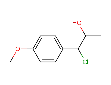 Molecular Structure of 1227753-59-4 (1-chloro-2-hydroxy-1-(4'-methoxyphenyl)propane)