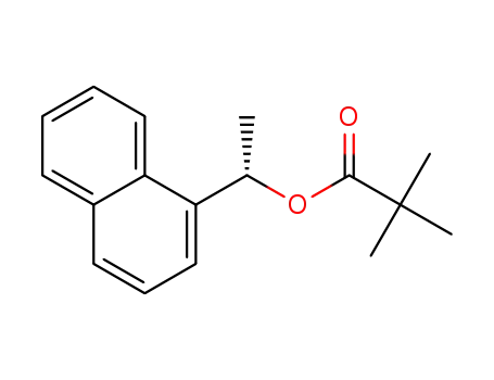 Molecular Structure of 1424035-88-0 ((S)-1-(naphthalene-1yl)ethyl pivalate)