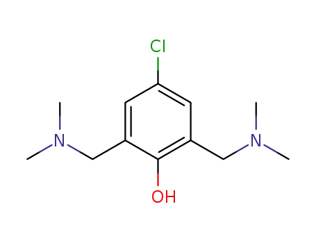 Molecular Structure of 52662-66-5 (4-CHLORO-2,6-BIS-DIMETHYLAMINO METHYL-PHENOL)