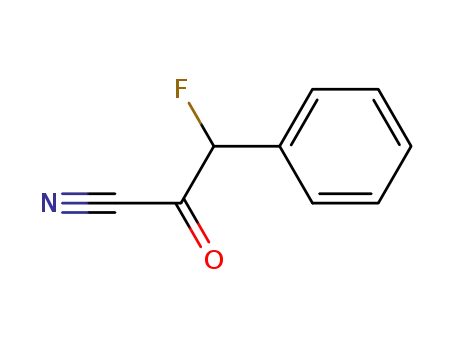 Molecular Structure of 1025818-15-8 (3-Fluoro-2-oxo-3-phenyl-propionitrile)