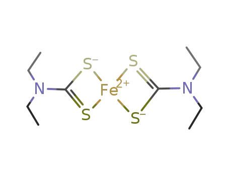 Molecular Structure of 15656-03-8 (Iron,bis(N,N-diethylcarbamodithioato-kS,kS')-)