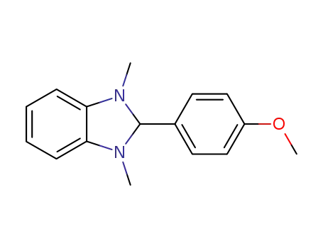 Molecular Structure of 54825-26-2 (1H-Benzimidazole, 2,3-dihydro-2-(4-methoxyphenyl)-1,3-dimethyl-)