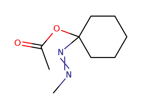 1-[(E)-methyldiazenyl]cyclohexyl acetate