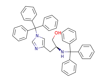 2-(S)-(triphenylmethylamino)-3-<1-(triphenylmethyl)imidazol-4(5)-yl>propanol ditrityl-L-histidinol