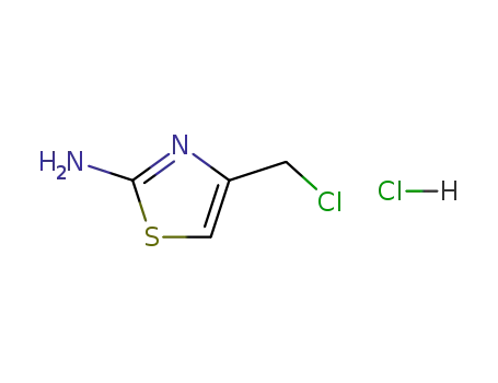 Molecular Structure of 59608-97-8 (2-Amino-4-chloromethythiazole hydrochloride)