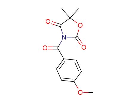 Molecular Structure of 1381863-04-2 (5,5-dimethyl-N-(4-methoxybenzoyl)oxazolidine-2,4-dione)