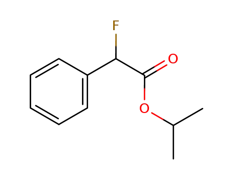 Molecular Structure of 921754-35-0 (Benzeneacetic acid, a-fluoro-, 1-methylethyl ester)