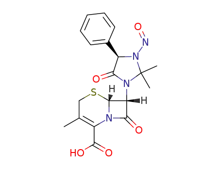(6R,7R,4'R)-7-(2',2'-dimethyl-3'-nitroso-5'-oxo-4'-phenylimidazolidin-1'-yl)-3-methylceph-3-em-4-carboxylate