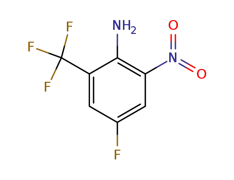Molecular Structure of 344-29-6 (2-AMINO-5-FLUORO-3-NITROBENZOTRIFLUORIDE)