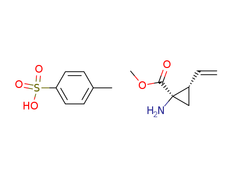 Cyclopropanecarboxylic acid, 1-amino-2-ethenyl-, methyl ester, (1R,2S)-, 4-methylbenzenesulfonate (1:1)