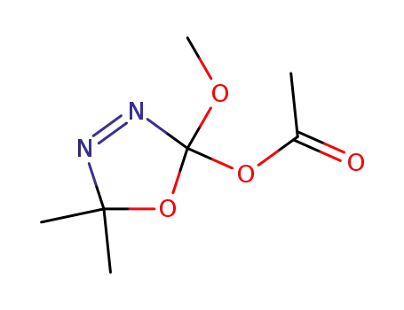 2-acetoxy-2-methoxy-5,5-dimethyl-Δ<sup>3</sup>-1,3,4-oxadiazoline
