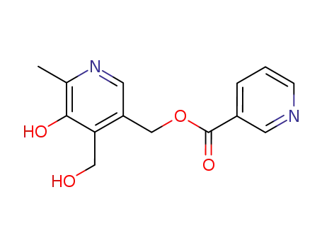 Molecular Structure of 15871-78-0 ([5-hydroxy-4-(hydroxymethyl)-6-methyl-3-pyridyl]methyl nicotinate)