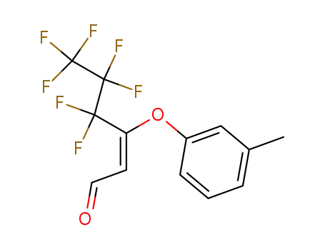 (E)-3-(3-methylphenoxy)-3-perfluoropropyl-prop-2-enal