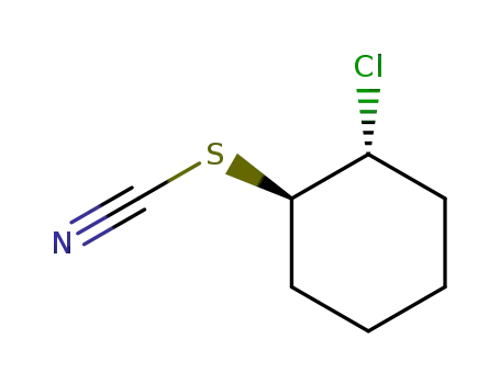 (+/-)-<i>trans</i>-2-chloro-cyclohexyl thiocyanate