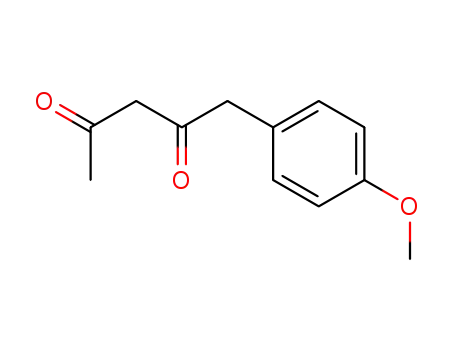 Molecular Structure of 210168-09-5 (1-(4-methoxyphenyl)pentane-2,4-dione)