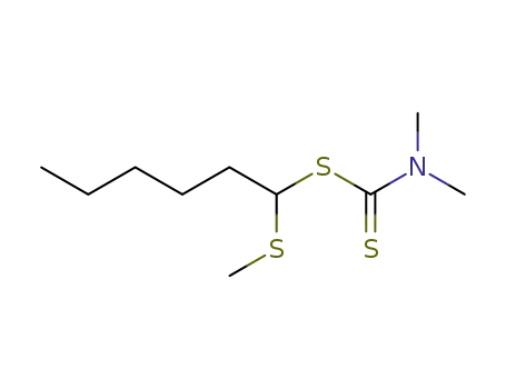 dimethyl-dithiocarbamic acid 1-methylsulfanyl-hexyl ester