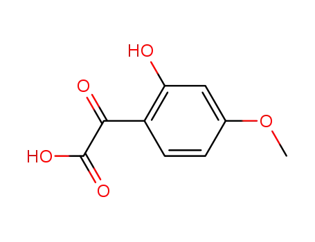 Molecular Structure of 120240-70-2 ((2-hydroxy-4-methoxy-phenyl)-glyoxylic acid)
