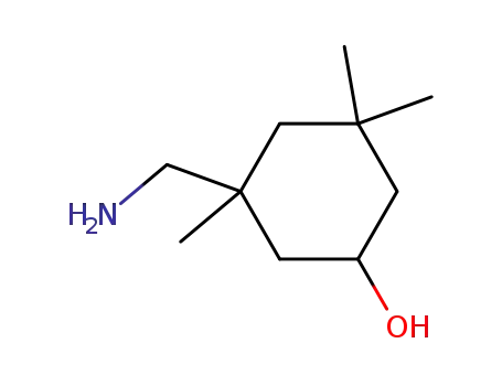 Molecular Structure of 15647-11-7 (3-aminomethyl-3,5,5-trimethylcyclohexan-1-ol)