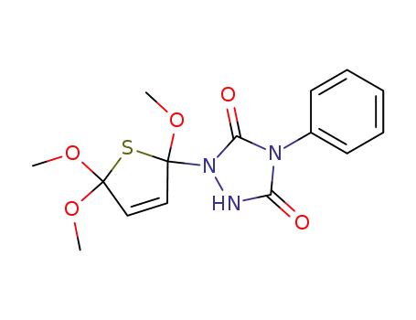 4-Phenyl-1-(2,5,5-trimethoxy-2,5-dihydro-thiophen-2-yl)-[1,2,4]triazolidine-3,5-dione