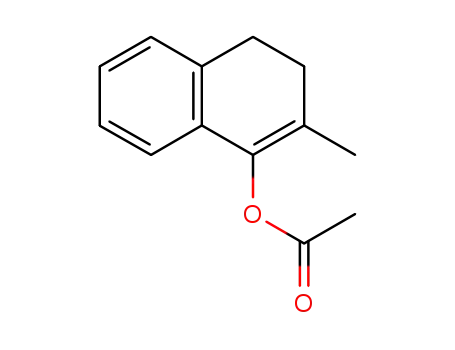 Molecular Structure of 148624-14-0 (1-Naphthalenol, 3,4-dihydro-2-methyl-, acetate)