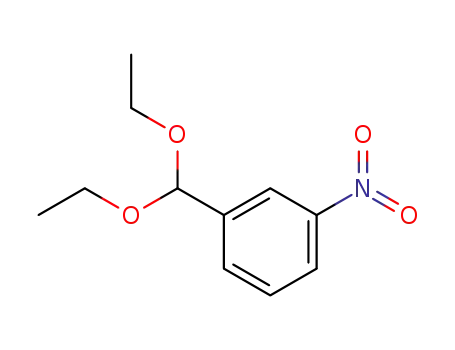 Molecular Structure of 2403-49-8 (1-(diethoxymethyl)-3-nitrobenzene)