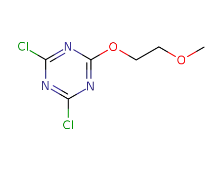 Molecular Structure of 26650-74-8 (1,3,5-Triazine, 2,4-dichloro-6-(2-methoxyethoxy)-)