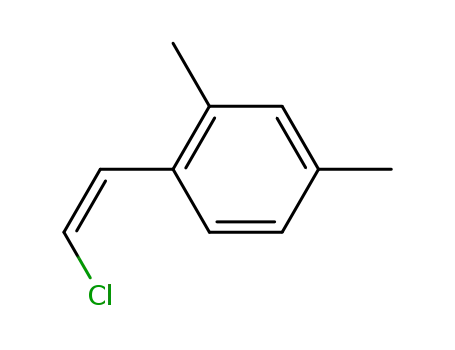 Molecular Structure of 57566-90-2 (Benzene, 1-(2-chloroethenyl)-2,4-dimethyl-, (E)-)