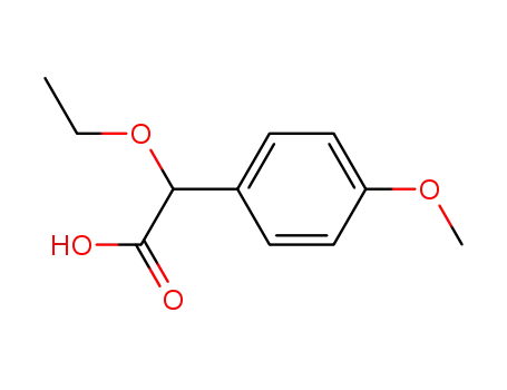 Molecular Structure of 88920-25-6 (ethoxy-p-methoxyphenylacetic acid)