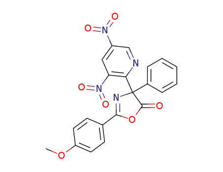 5(4H)-Oxazolone,
4-(3,5-dinitro-2-pyridinyl)-2-(4-methoxyphenyl)-4-phenyl-