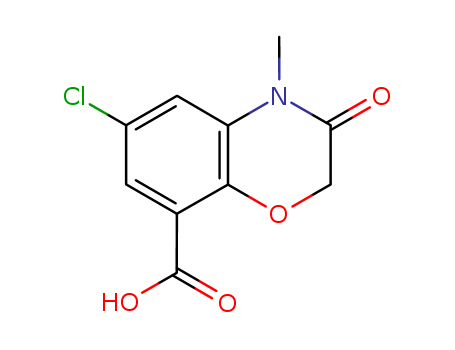 2H-1,4-Benzoxazine-8-carboxylicacid, 6-chloro-3,4-dihydro-4-methyl-3-oxo-