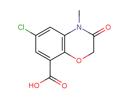 6-Chloro-3,4-dihydro-4-methyl-3-oxo-2H-1,4-benzoxanine-8-carboxylic acid