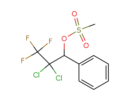 Molecular Structure of 107686-45-3 (2,2-dichloro-3,3,3-trifluoro-1-phenylpropyl methanesulfonate)