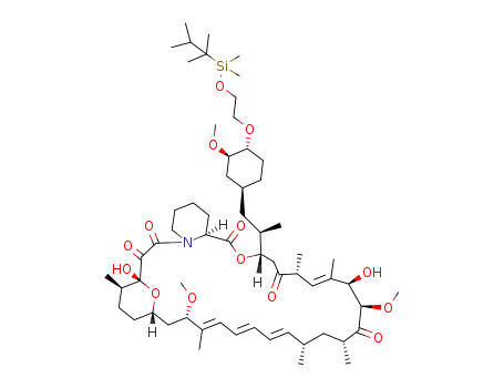 Molecular Structure of 1392400-31-5 (40-O-[2-((2,3-dimethylbut-2-yl)dimethylsilyloxy)ethyl] rapamycin)