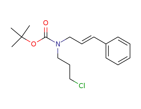 Molecular Structure of 220926-85-2 (N-(tert-butoxycarbonyl)-N-(3-trans-phenyl-2-propenyl)-3-chloropropylamine)