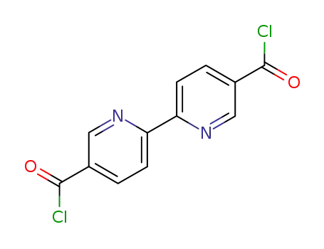 Molecular Structure of 82799-91-5 (5,5'-(2,2'-bipyridine)diacid chloride)