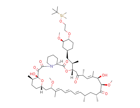 Molecular Structure of 159351-68-5 (40-O-[2-(t-butyldimethylsilyl)oxy]ethyl rapamycin)