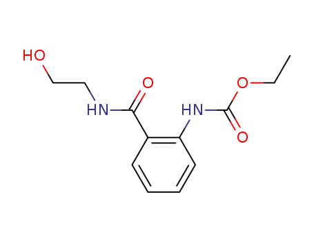 エチル N-{2-[(2-ヒドロキシエチル)カルバモイル]フェニル}カルバマート