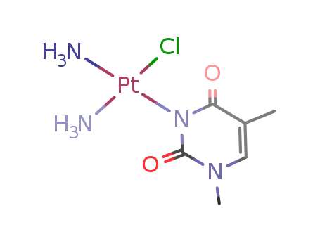 cis-Pt(NH<sub>3</sub>)2(1-methylthyminato-N<sub>3</sub>)Cl