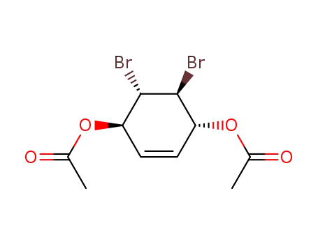 (+/-)-(1S,2R,3R,4S)-1,4-diacetoxy-2,3-dibromocyclohex-5-ene