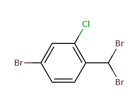 Molecular Structure of 960053-48-9 (4-bromo-2-chloro-1-(dibromomethyl)benzene)
