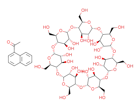 Molecular Structure of 97150-89-5 (C<sub>42</sub>H<sub>70</sub>O<sub>35</sub>*C<sub>12</sub>H<sub>10</sub>O)