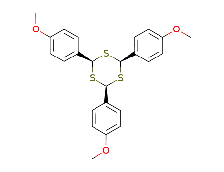 Molecular Structure of 51703-79-8 ((e,e,e)-cis,cis-2,4,6-tris(4-methoxyphenyl)-1,3,5-trithiane)