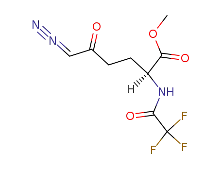 Molecular Structure of 7589-24-4 (6-Diazo-5-oxo-N-Tfa-L-norleucine-OMe)
