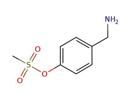 Molecular Structure of 1052148-15-8 ((4-methanesulfonyloxyphenylmethane)amine)