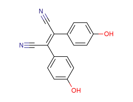 Molecular Structure of 76457-46-0 (2-Butenedinitrile, 2,3-bis(4-hydroxyphenyl)-, (Z)-)