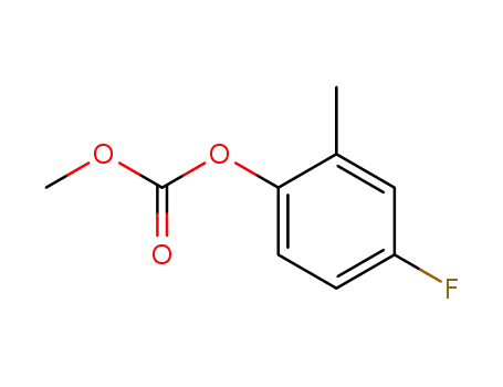 Molecular Structure of 122455-86-1 ((4-fluoro-2-methylphenyl)methylcarbonate)