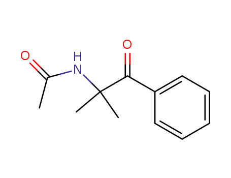 Molecular Structure of 17582-78-4 (N-(2-methyl-1-oxo-1-phenylpropan-2-yl)acetamide)