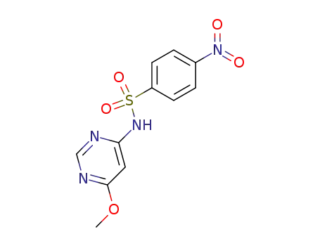 Molecular Structure of 1748-50-1 (4-Nitrobenzenesulfonamido-6-methoxypyrimidine)