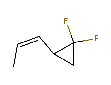 Molecular Structure of 79517-51-4 (cis-2,2-difluoro-1-(1-propenyl)cyclopropane)