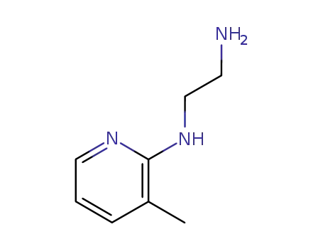 Molecular Structure of 81528-65-6 (N-(3-METHYLPYRIDIN-2-YL)ETHANE-1,2-DIAMINE)
